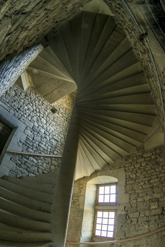 Escalier du Château du Barroux